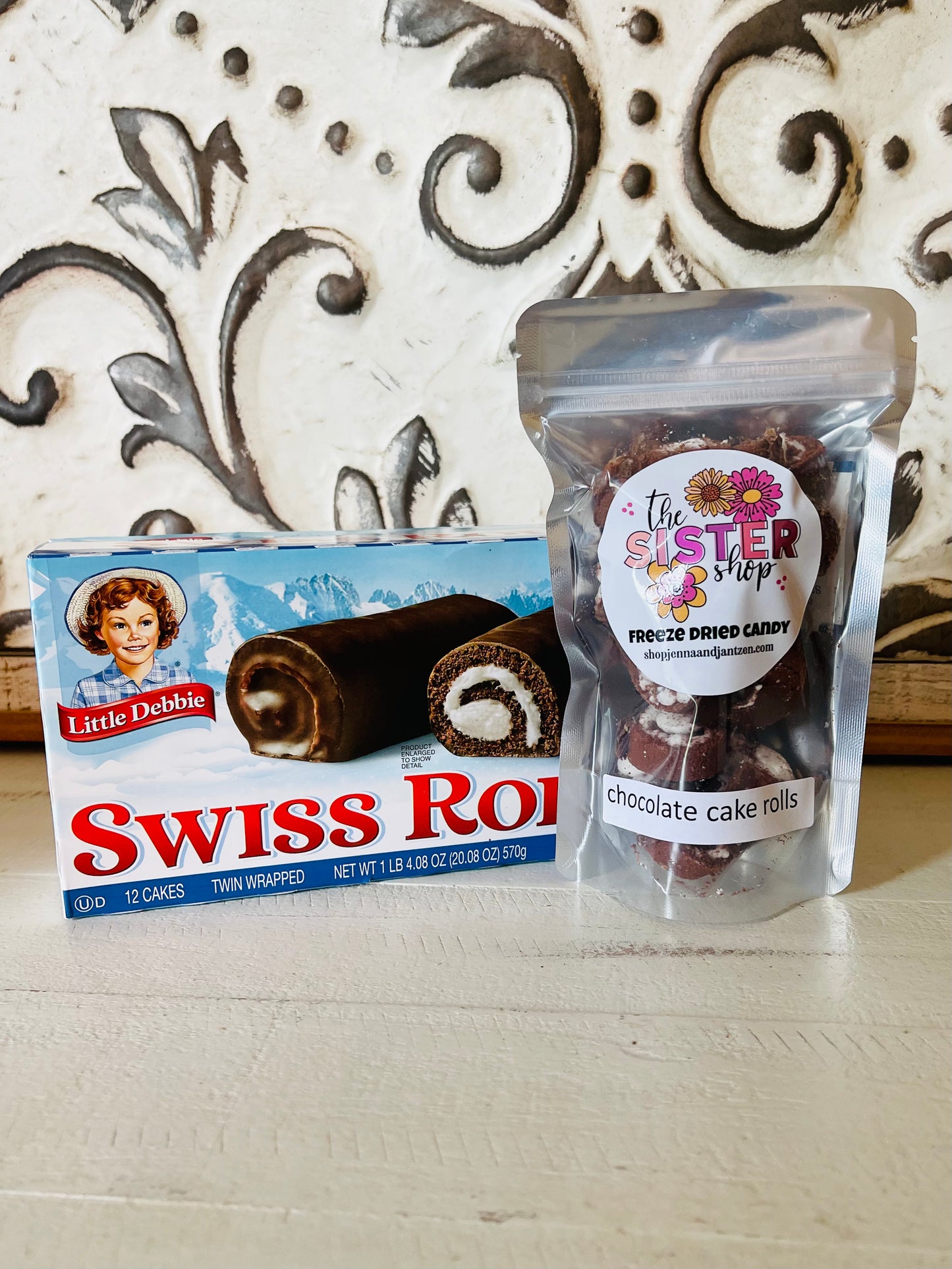 Freeze Dried Chocolate Cake Rolls